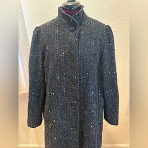 Women's Vintage Gray Tweed Coat